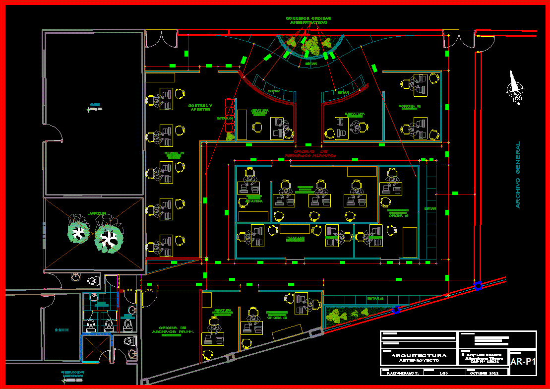 Office Interior DWG CAD Design Drawing Layout for Workspace Planning