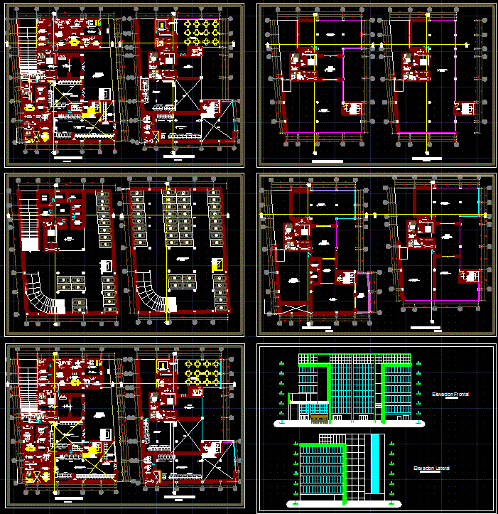 Business Center DWG CAD Design Drawing Layout for Commercial Planning