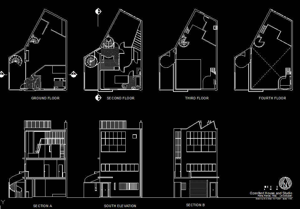 Modern House Beautiful CAD Drawing DWG File with Detailed Layout Plan