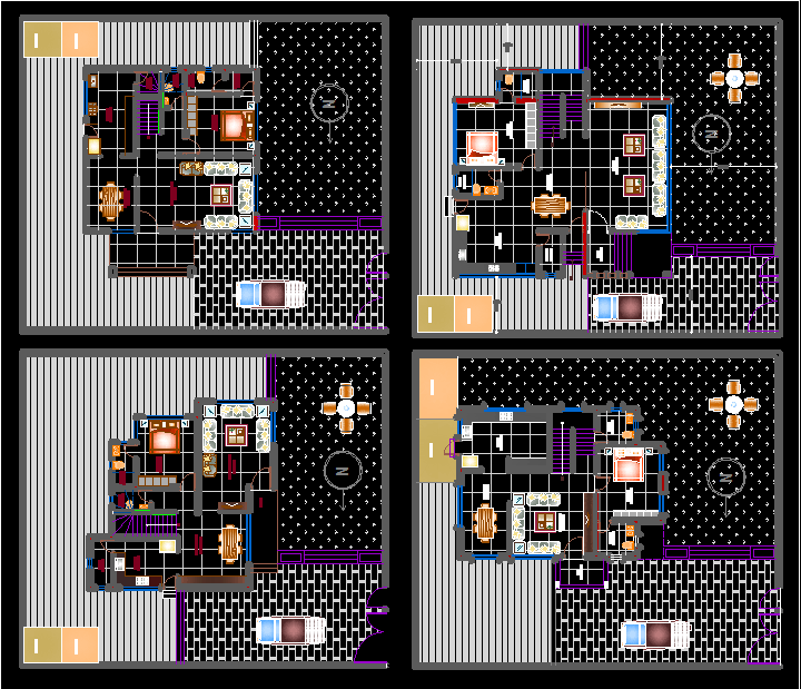 1BHK Single Storey Home Layout Design in AutoCAD DWG Drawing File