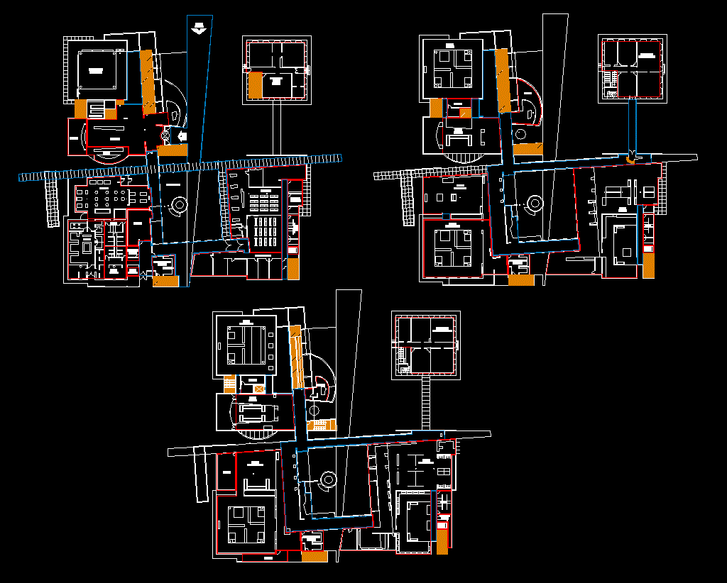 Frankfurt Museum Meier DWG CAD Drawing File for Architectural Layouts