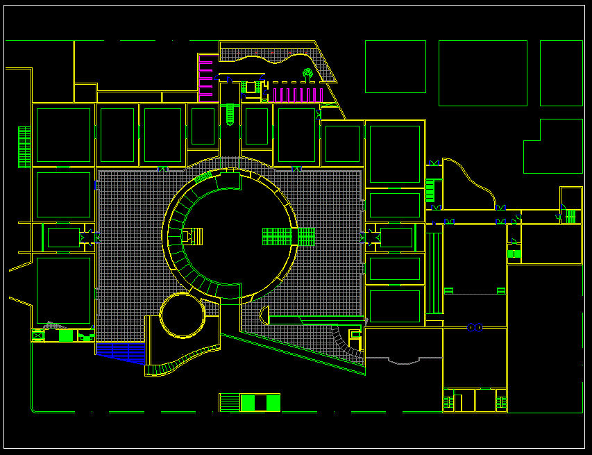 Staatsgalerie Building DWG Drawing File for Architectural Design Plans