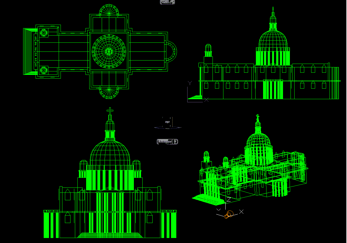 3D San Pablo Cathedral DWG CAD Drawing File for Architectural Designs