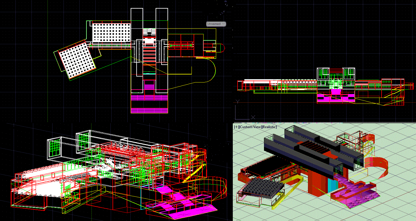 Kitakyushu Museum PECHS DWG CAD Drawing File for Architectural Layouts