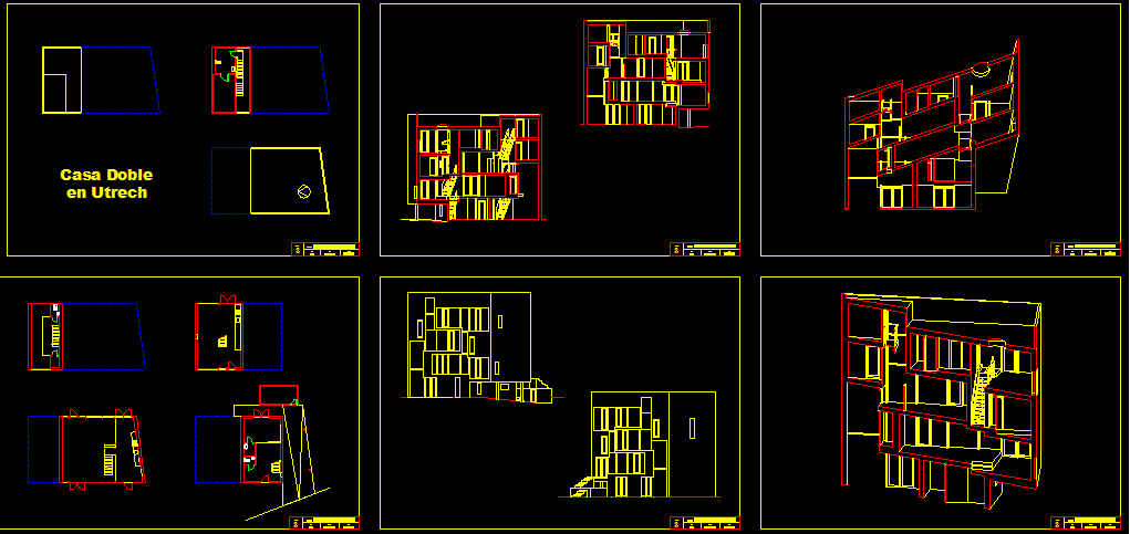 MVRDV Double House Utrecht CAD Drawing File for Architectural Layouts