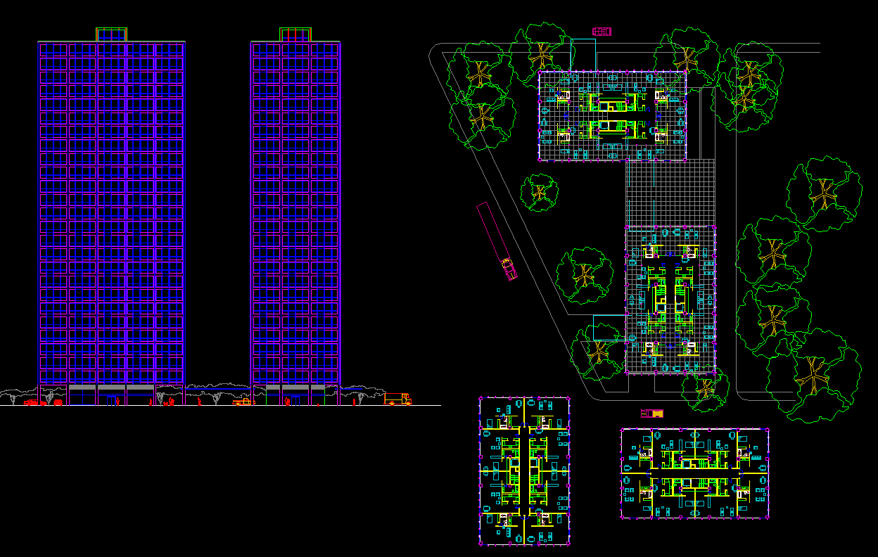 Lake Shore Drive DWG CAD Drawing File for Architectural Layouts