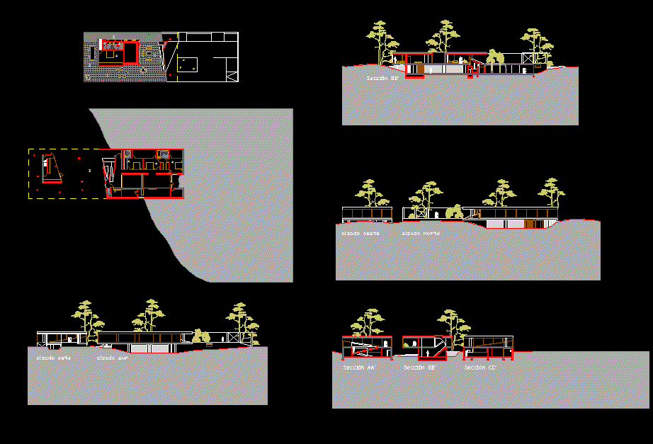 Rem Koolhaas Buildings DWG CAD Drawing Files for Architectural Layouts