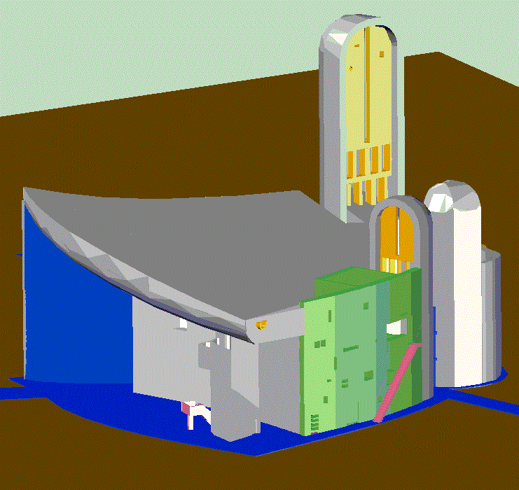 Rondchamp Chapel Project CAD Drawing File for Architectural Layouts