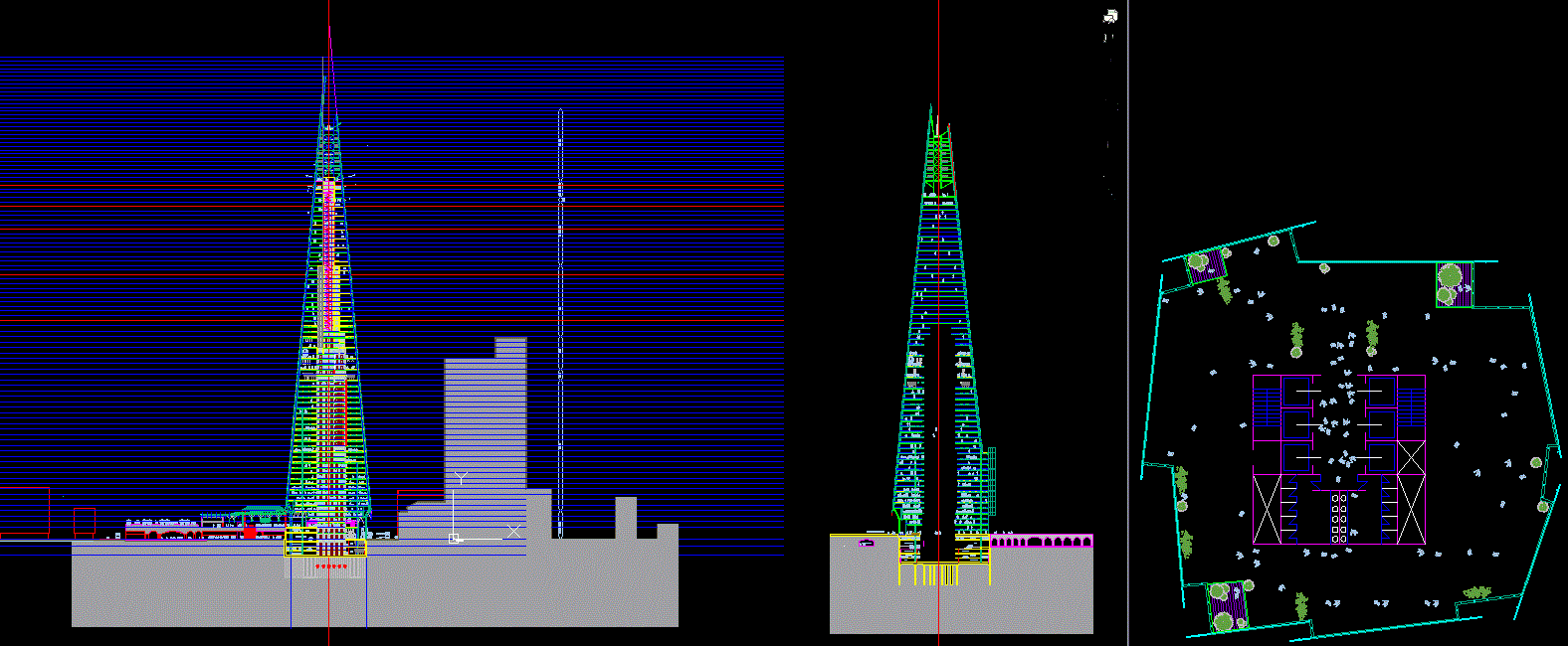 London Bridge Tower DWG CAD Drawing File for Professional Architects