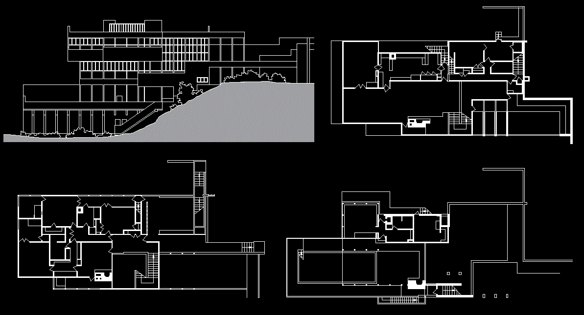 Health House by Richard Neutra DWG CAD Drawing for Architects