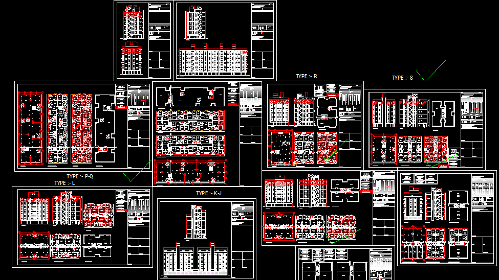 Apartment Floor Plan DWG File with Detailed 2D Architectural Layouts