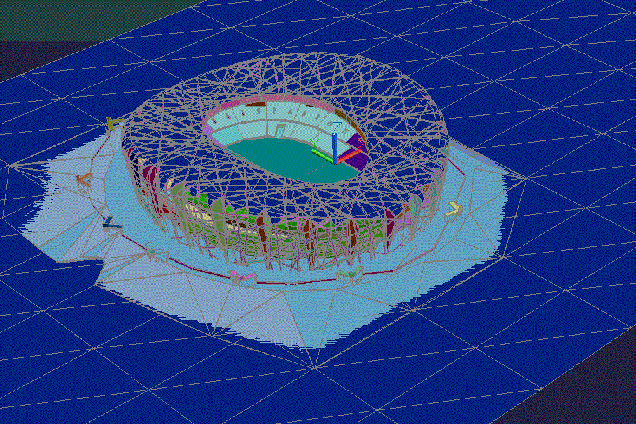 Birds Nest Stadium DWG CAD File with Detailed Architectural Layouts