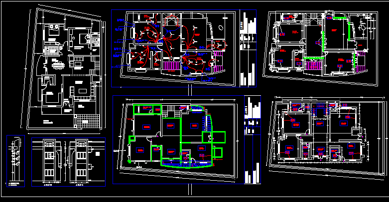 G1 Bungalow Home Plan Layout DWG File for Residential Design
