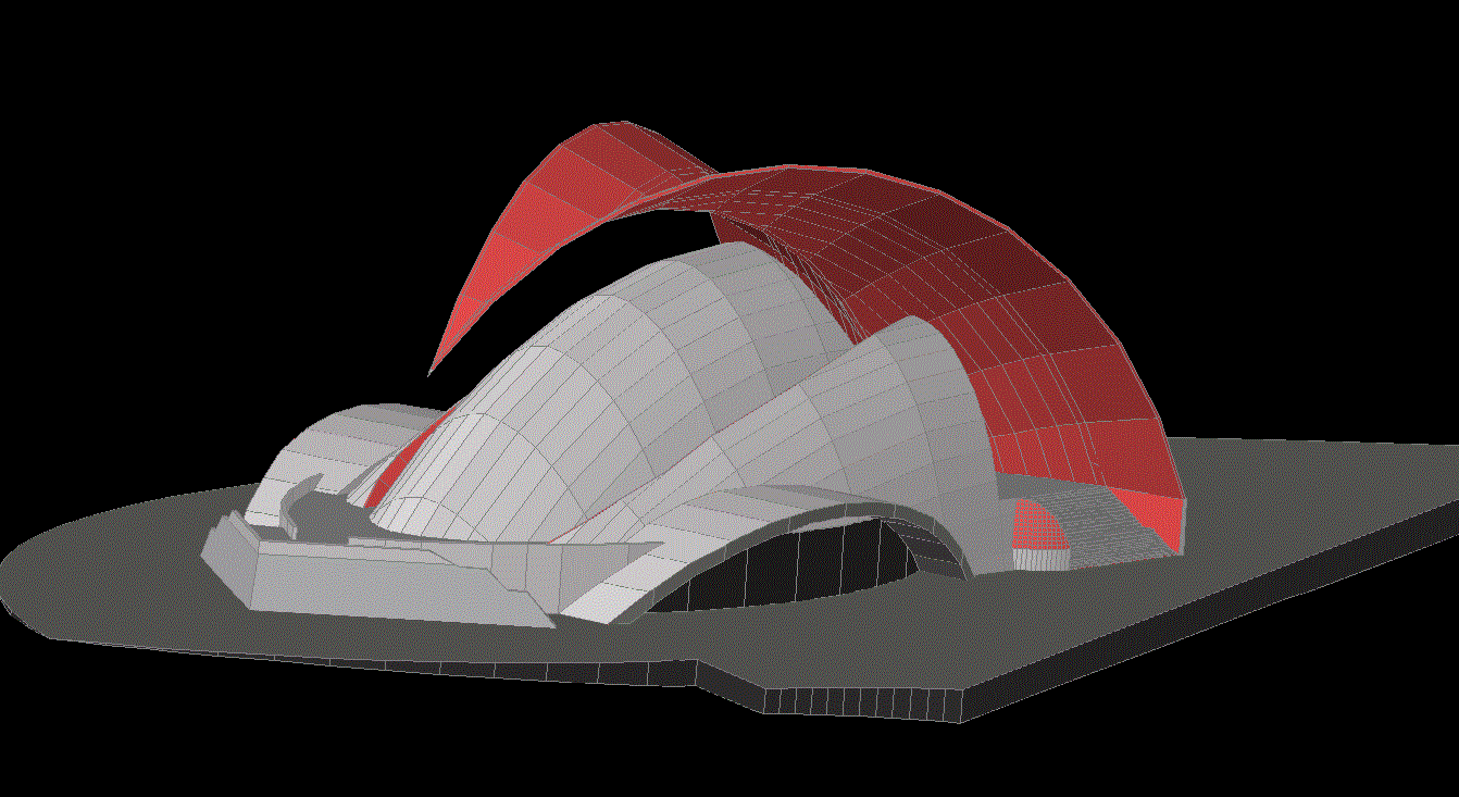 Tenerife Auditorium 3D AutoCAD DWG File with Architectural Model
