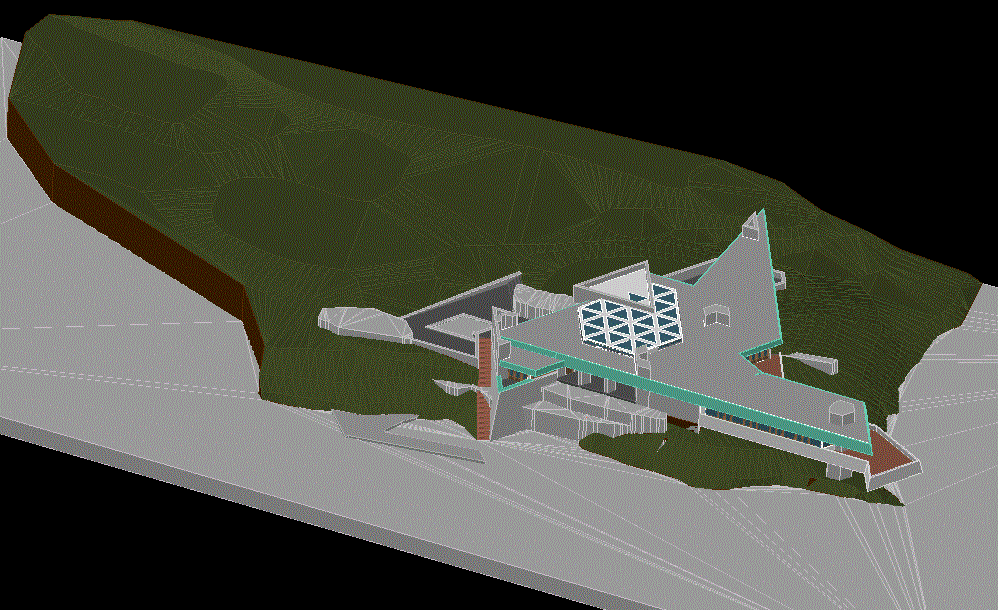 Massaro House 3D AutoCAD DWG Drawing File for Design Architects