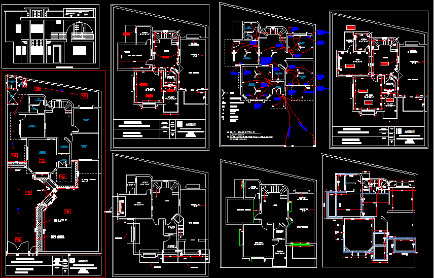 G1 Bungalow Plans DWG File for Residential Home Design Projects