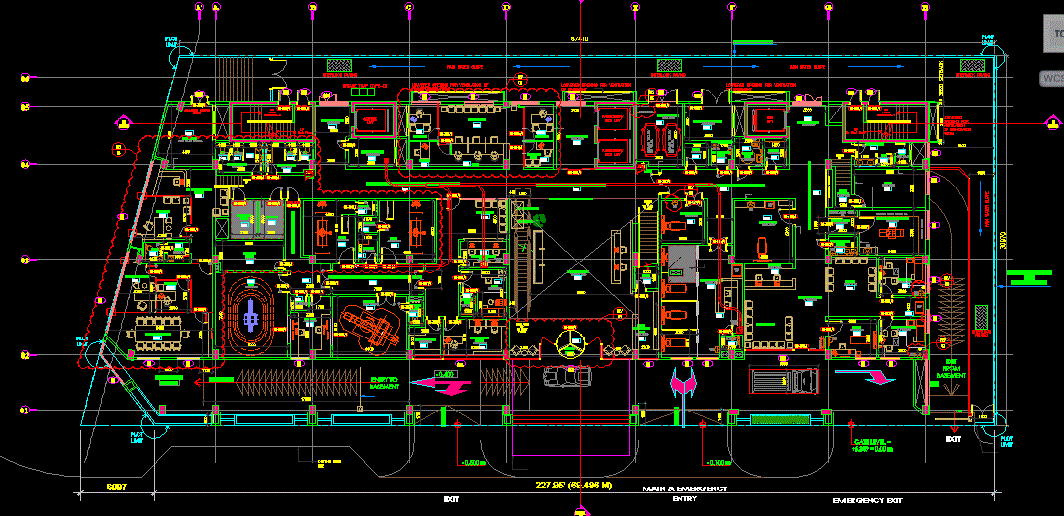 Prime Hospital 2D CAD Drawing File in DWG Format for Design Use