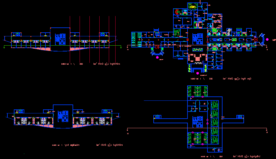 Modern Hospital Interior Design CAD Drawing File for Architects