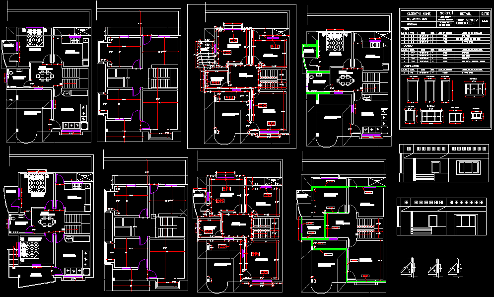 2BHK G1 House Layout DWG CAD File for Residential Home Planning