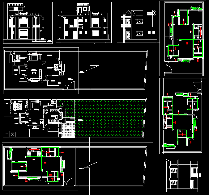 G plus 1 Bungalow House Plan DWG File for Residential Home Layout plan