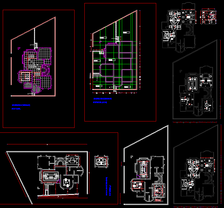 Single Story 1BHK House Plan DWG File for Residential Layout
