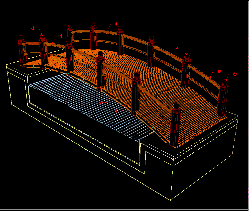 3D Small Bridge Models for CAD and Architectural Design Work