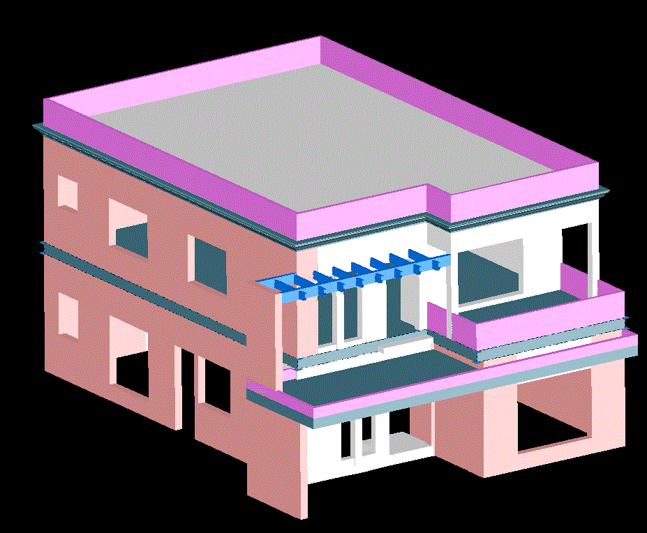 Download 3D House DWG File for AutoCAD and Architectural Design