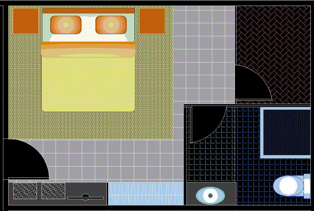 Modern Bedroom Interior 3D CAD Design for Elegant Home Spaces