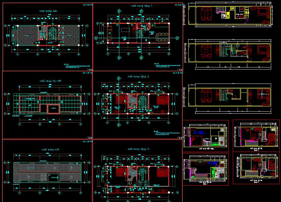 2 BHK Row House Flat Plan DWG with Full Architectural Layout