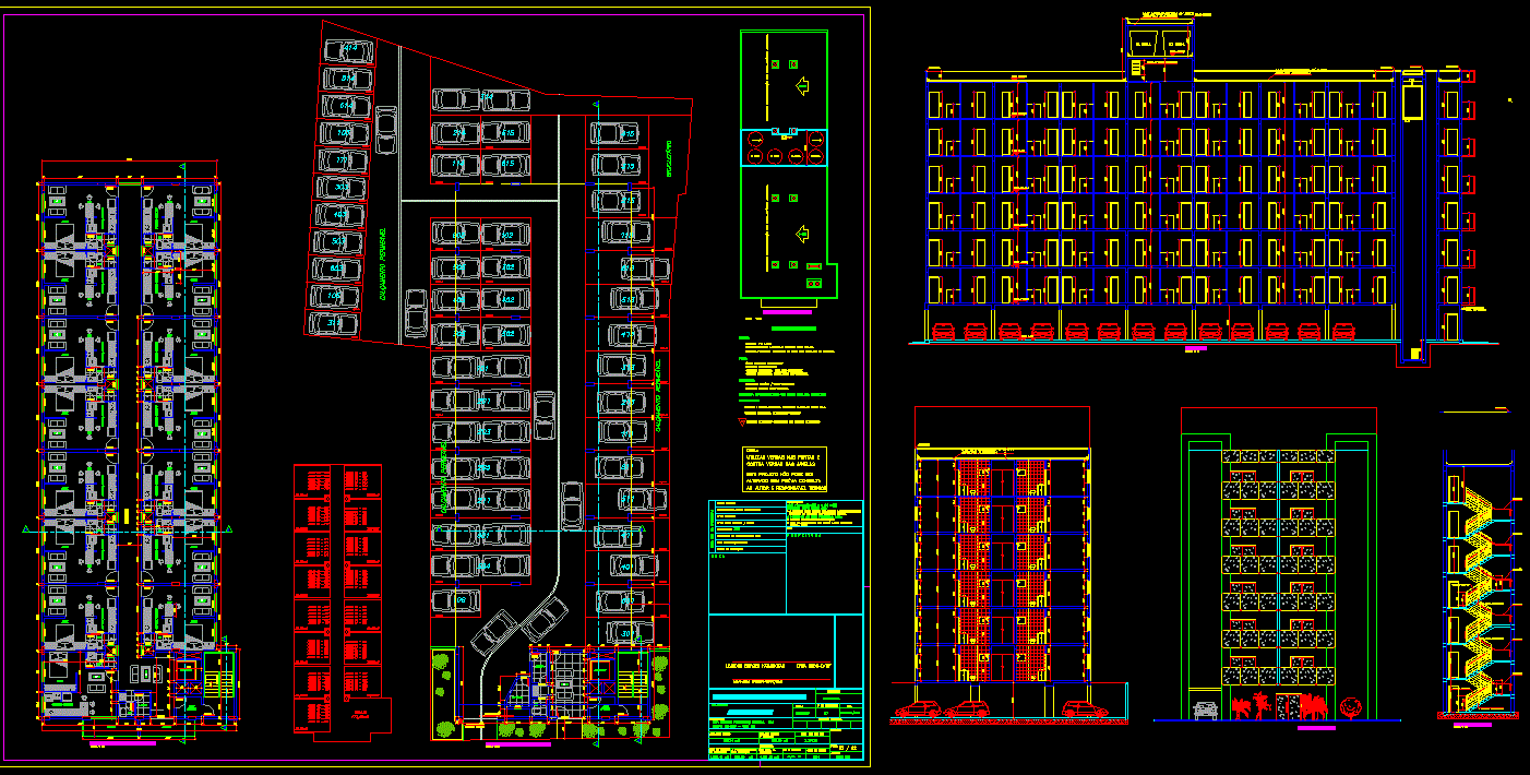Modern Professional Apartment Design Plans in DWG Format for CAD Users