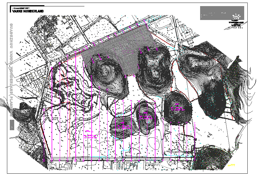 Urban Town planing sector site plan layout detail view dwg file