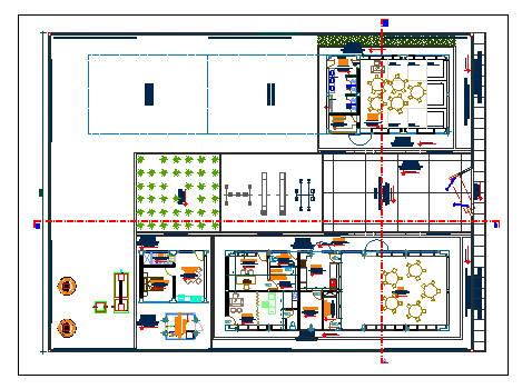Urban kids play school architecture layout plan details dwg file