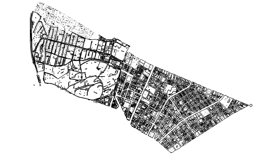 Urban planning in dwg file