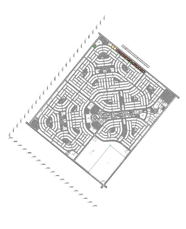 Urban Planning Master Site Layout Plan Detail AutoCAD Dwg File