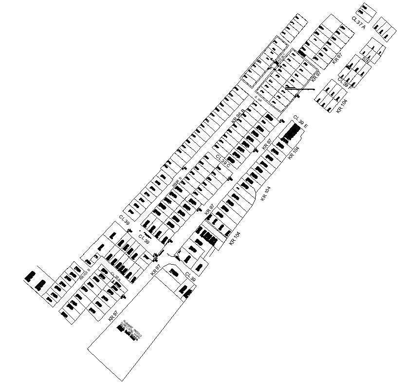 Urban planning design with detail AutoCAD 2D drawing, CAD file, dwg file