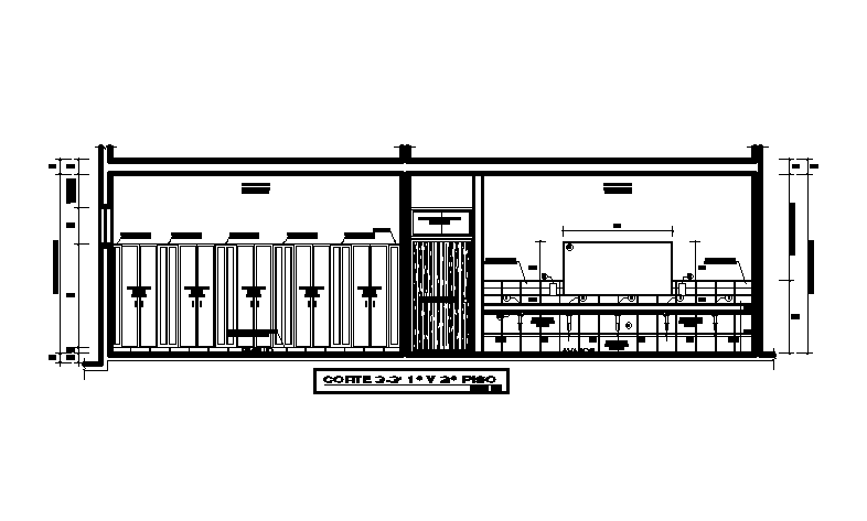 Urinal elevation detail drawing provided in this AutoCAD drawing file. Download the AutoCAD drawing file.