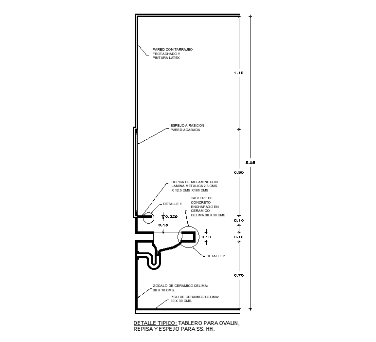 Urinal section detail drawing defined in this AutoCAD drawing file. Download this 2d AutoCAD drawing file.