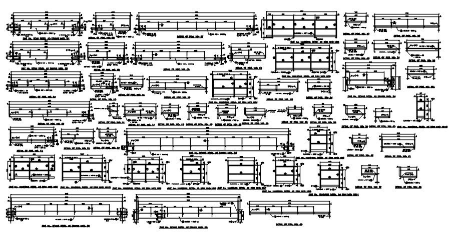 Vacuum filter beam stiffener are given in this 2D AutoCAD DWG drawing. Download the AutoCAD 2D DWG file.
