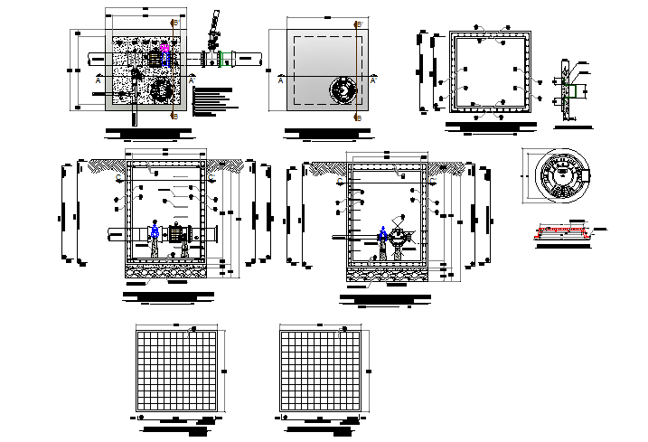 Valve camera detail dwg file