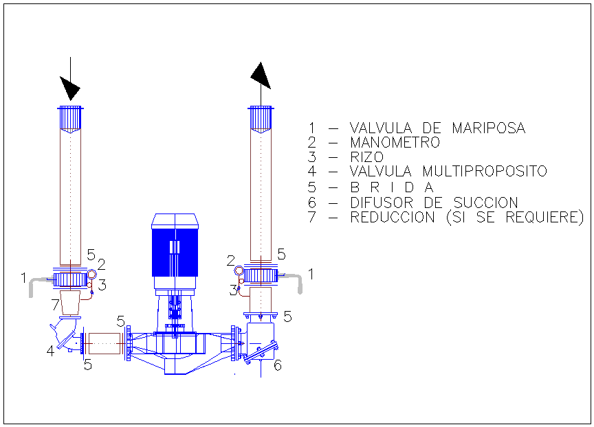 Valve connection to pump dwg file
