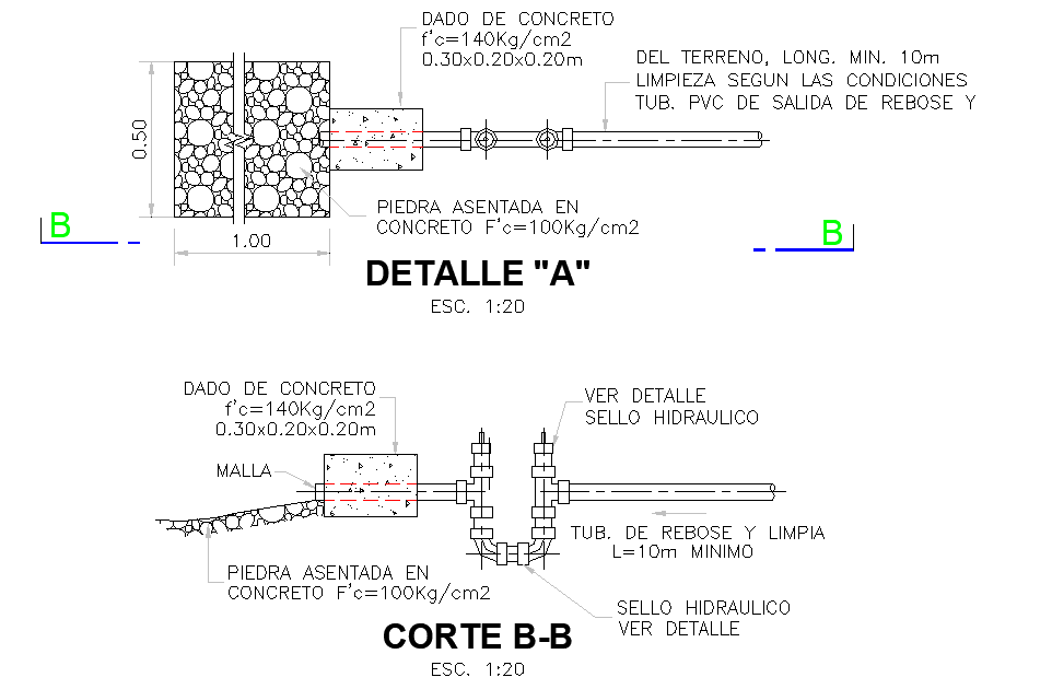Valve house plan and section layout file