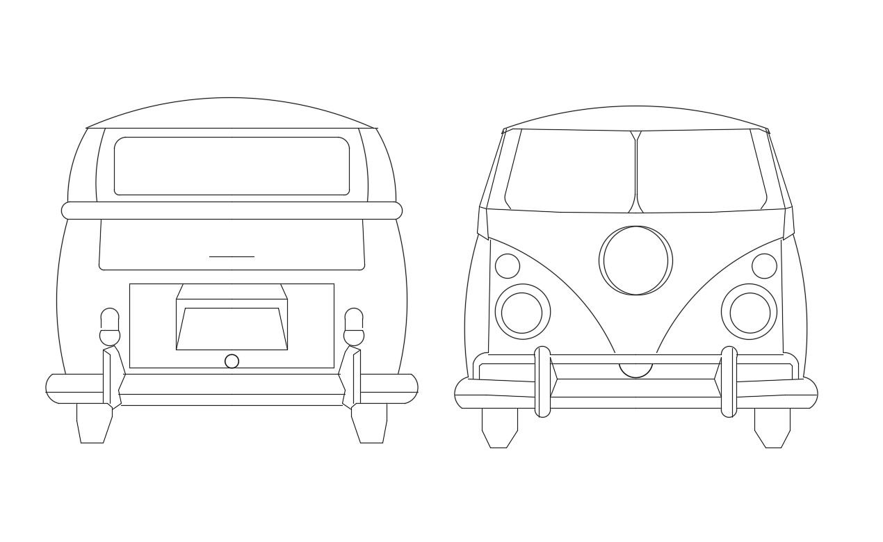 Van Elevation Cad Block Free Download