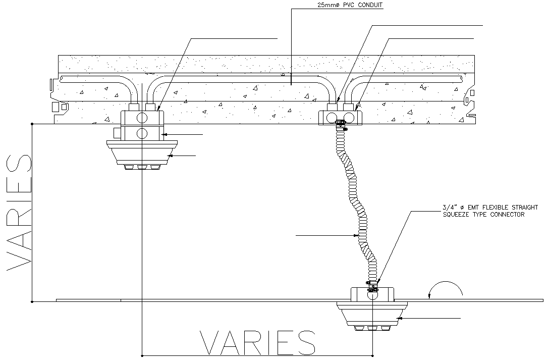 Varies between two fire alarm manual DWG AutoCAD file