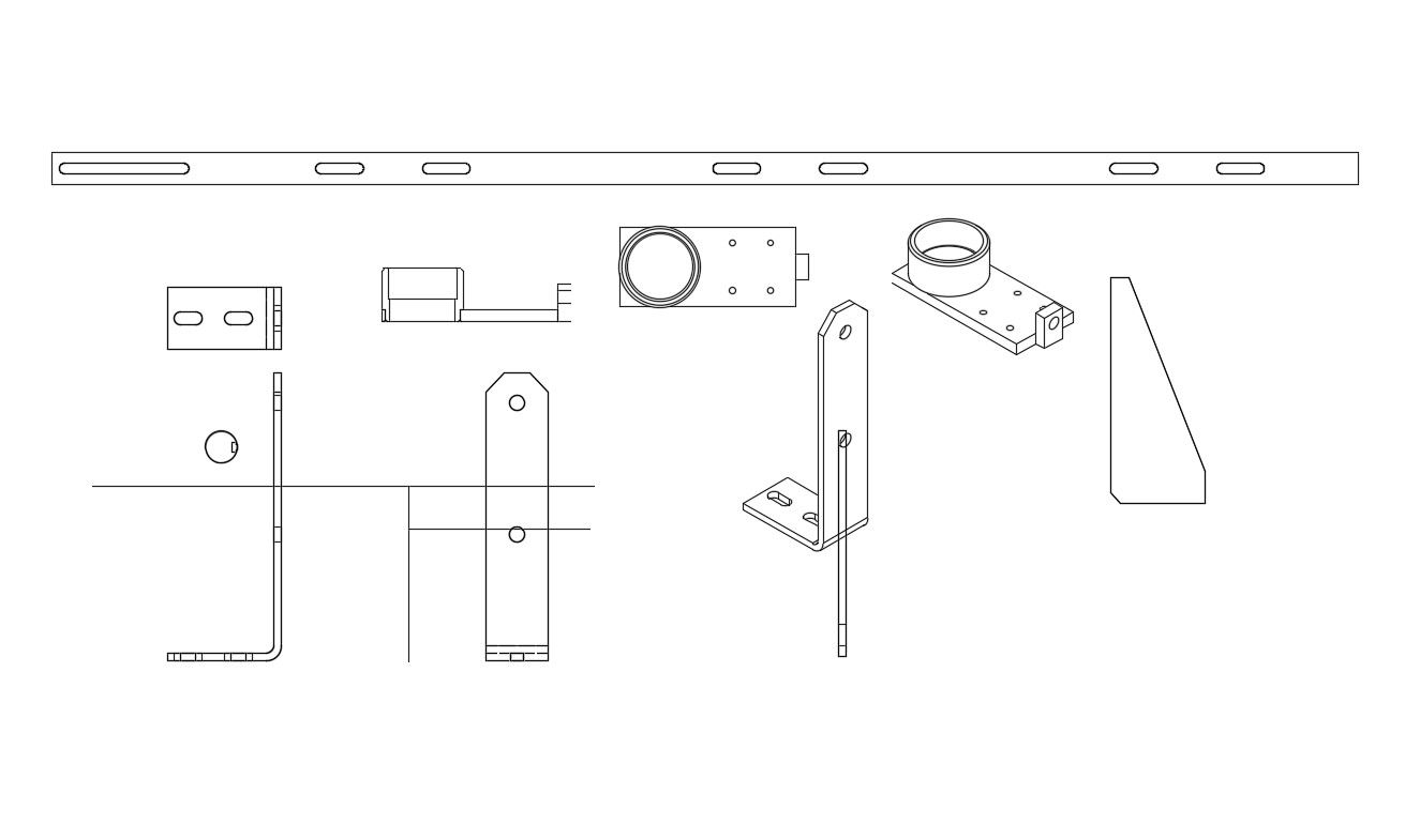 Various Mechanical Blocks and joints Design 2d AutoCAD Drawing Download