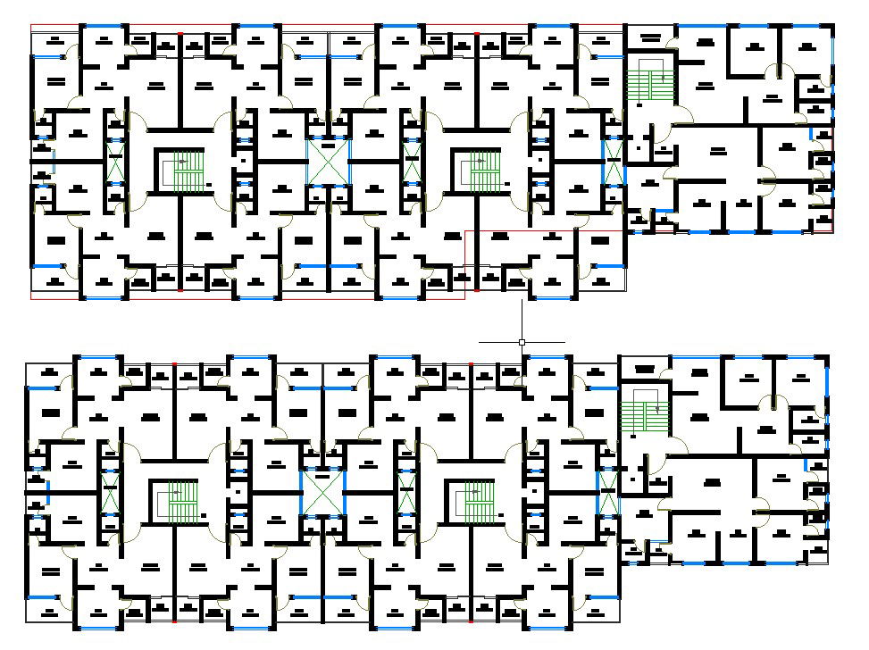 Residential Apartment Design and Floor Layout Plan in AutoCAD DWG File