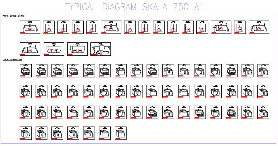 Culvert and Sump Civil Engineering DWG Drawings