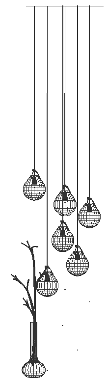 Vase and chandelier design with details dxf autocad drawing .