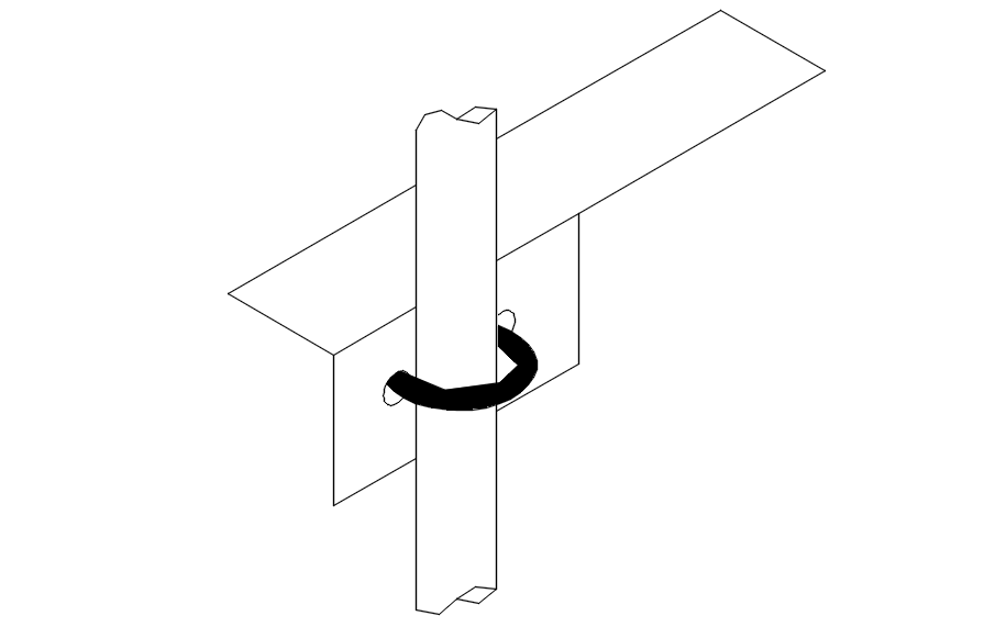 Vertical wall brackets design in detail AutoCAD drawing, dwg file, CAD file