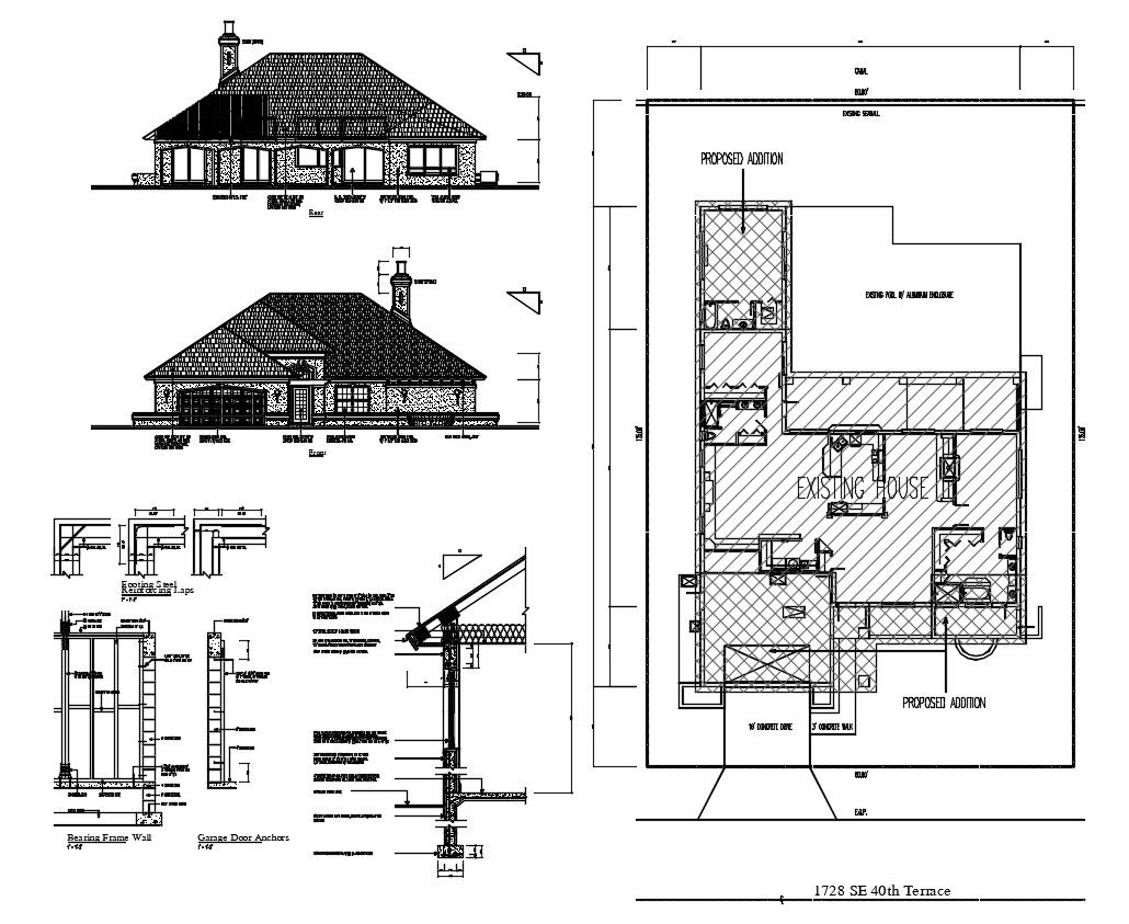Victorian Style House Plan DWG File