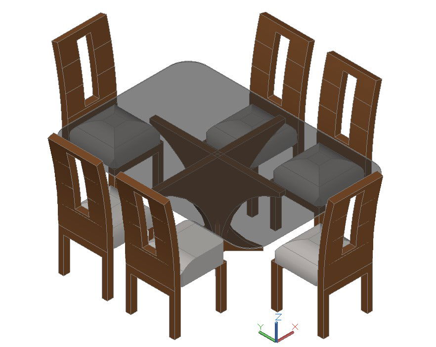 View Your Dream Dining Table in Stunning 3D with Autocad